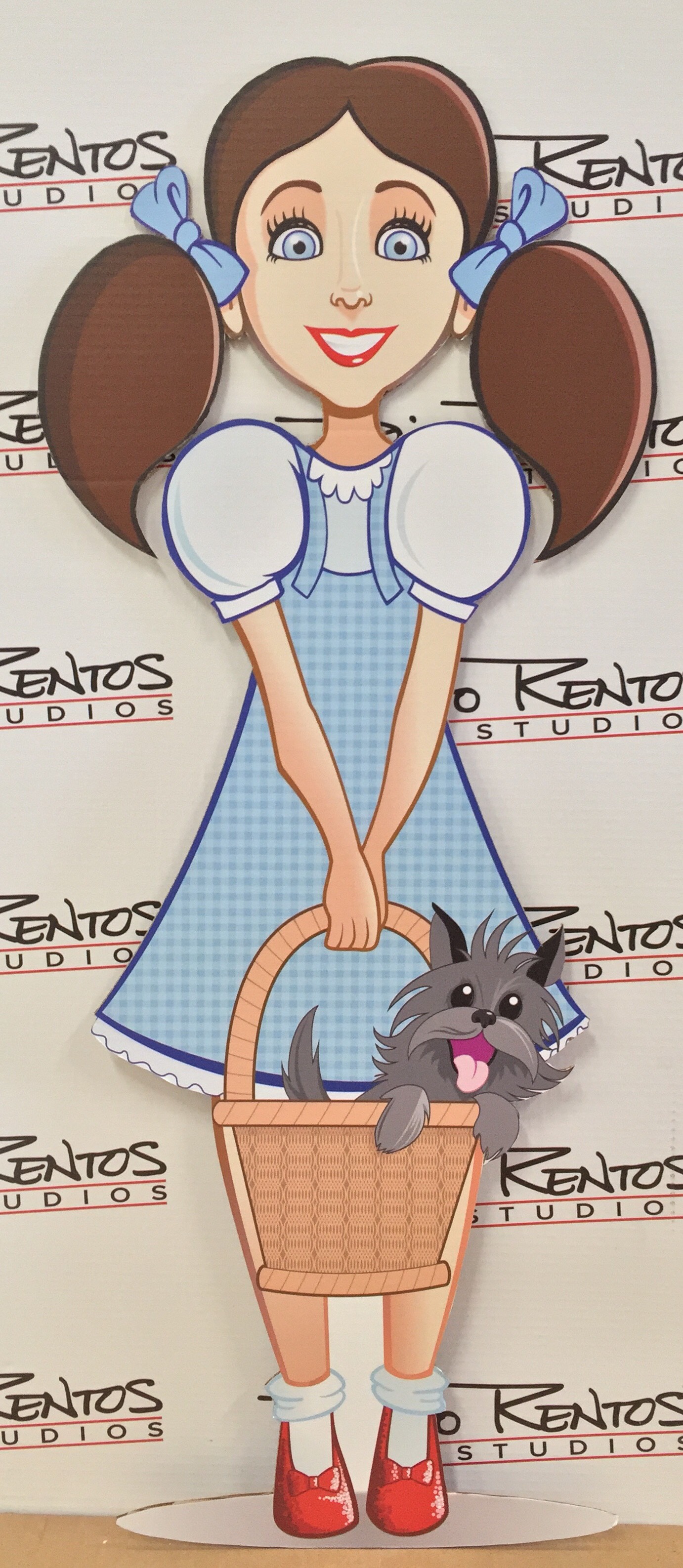 Découpe Carton "Over The Rainbow" - Standee De Dorothy Du Magicien D'Oz, Pour Fête Ou Déco